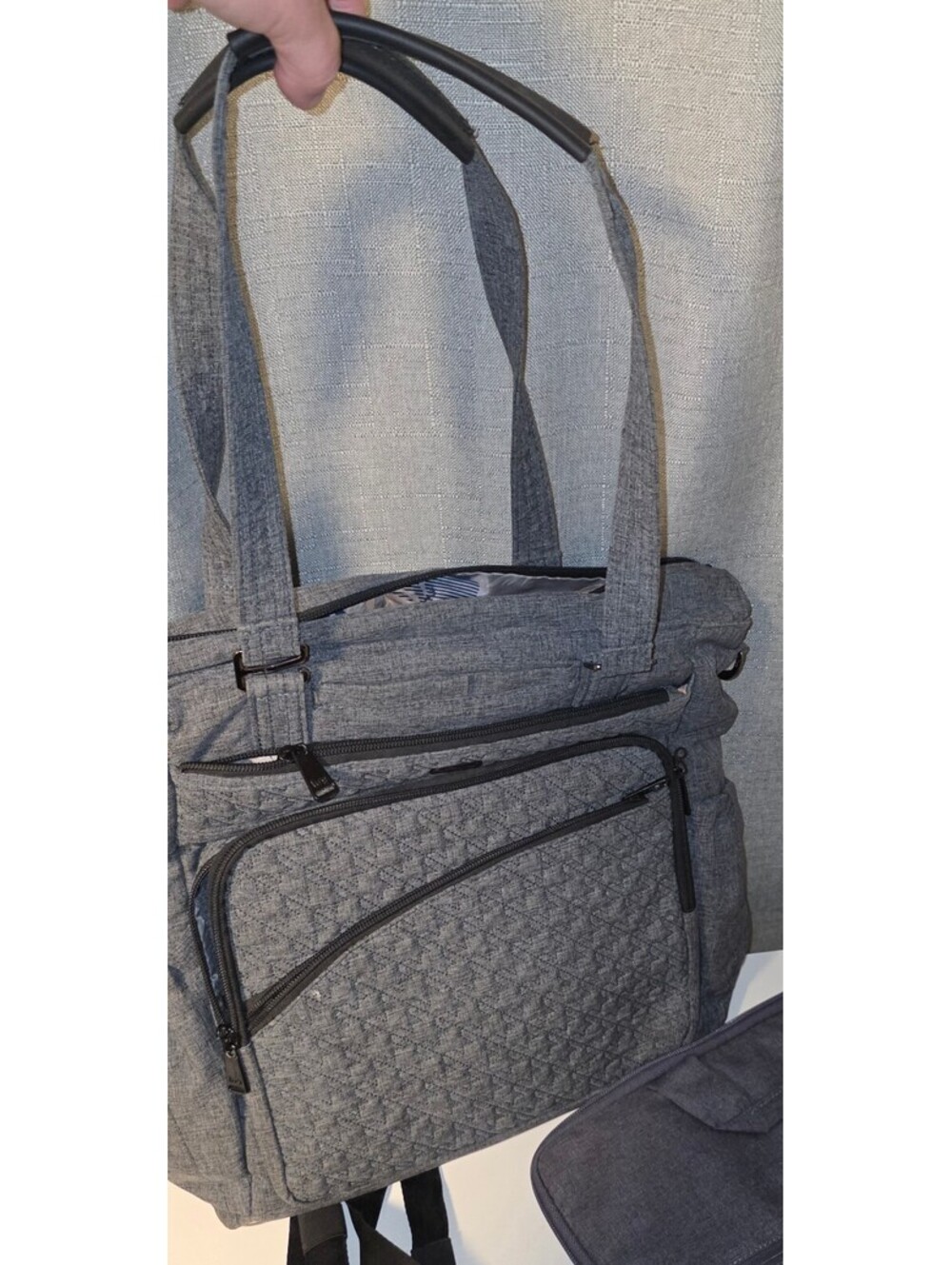 Lug Ace Gray Convertible Diaper/ Tote Bag